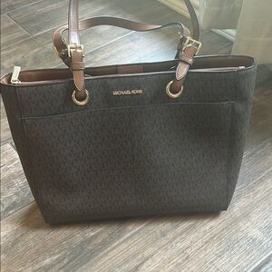 Michael Kors Brown Saffiano Leather Tote